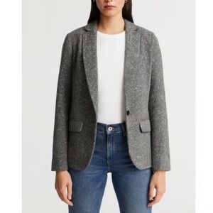 Abercrombie & Fitch Textured Grey Wool Tweed Blazer Jacket Women
2 Work Career